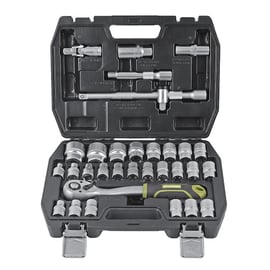 Coffret de douilles 1/2" - 32 pièces - 6 et 12 pans