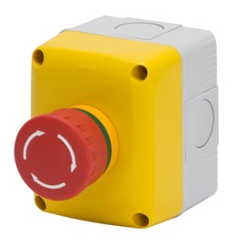 Boîtier bouton coup de poing d'arrêt d'urgence NO+NF 27 COMBI - 1 poste - IP66
