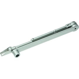 Bras à compas avec arrêt  pour ferme-porte TS 71/ TS 72/ TS 73/ TS 83 - argent