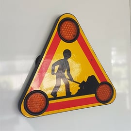 Panneau TRIFLASH 1 face magnétique - 430 x 430 mm