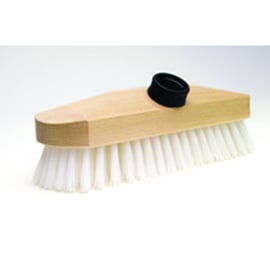 Brosse lave-pont bois et polypropylène blanc - 220 x 68 mm - blanc