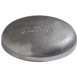 Fond bombé à souder en acier noir