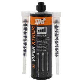 Résine VIPER XTREM pour scellement chimique - 410 ml - gris avec 2 buses