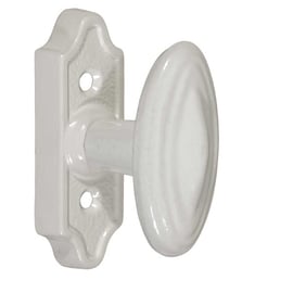 Bouton de fenêtre rustique sur rosette