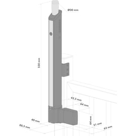 Serrure magnétique de sécurité enfant FORTIMA pour portillon