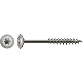 Vis Charpente bois Tête cylindrique Torx® T-STAR plus T40 Filetage total Pointe 4CUT Inox A2