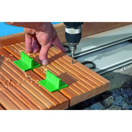 Espaceur lame de terrasse 4-5-6-7 mm en boîte de 12 pièces