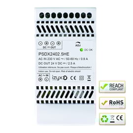 Alimentation PSDX sur rail DIN 24V 2,5A