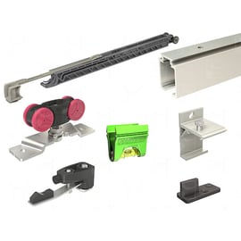 Ensemble SAF Evolution pour porte coulissante de 21 à 60 kg longueur 3000 mm