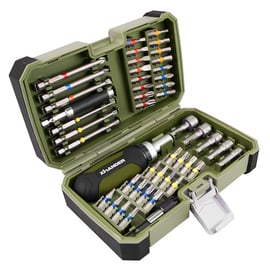 Coffret de 46 embouts de vissage 1/4" - bi-matière