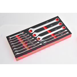 Servante d'atelier 6 tiroirs plateau acier avec 30 outils - 750 x 450 x 900 mm - Coloris : kaki et noir