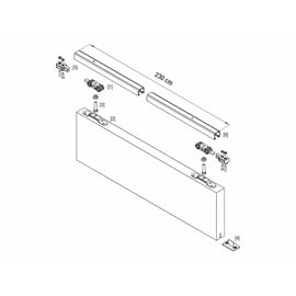 Ensemble complet pour porte coulissante série 040040