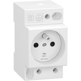 Prise de courant modulaire RESI9 - 2P+T - 16A - encliquetable - blanc