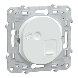 Prise RJ45 6 STP OVALIS - réseaux VDI - grade 3 - blanc