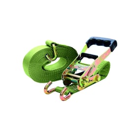 Sangle d'arrimage à crochet en 2 parties - 9 m - Largeur de la sangle 50 mm - Résistance à la rupture 2000 daN - Coefficient de sécurité 2