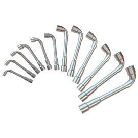 Jeu de 12 clés à pipe débouchées 6 x 6 pans - 7 à 24 mm