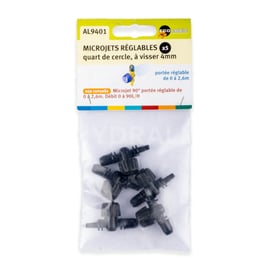 Lot de 5 microjets débit réglable
