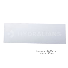 Bande colaminée plate tôle PVC C x 0.05 m