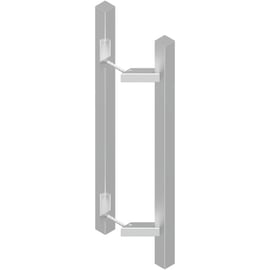 Poignée de tirage double  inox CUBA CID DS8067 longueur 650 mm