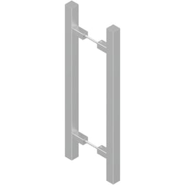 Poignée de tirage double  inox CUBA CDD DS8069 longueur 650 mm