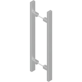Poignée de tirage double inox CUBA RDD DS8065 longueur 650 mm