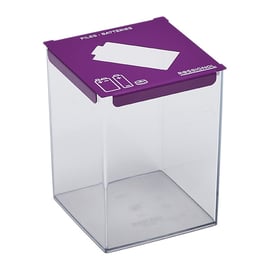 Collecteur de piles à poser PILEO - 7 L - violet de sécurité RAL 4008