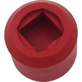 Embout rouge en caoutchouc pour massette - 35 mm