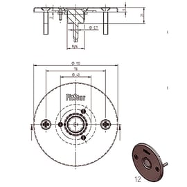 Bouton PIEZO avec 5 m de câble