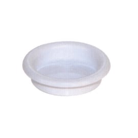 Poignée cuvette de meuble diamètre 33 mm plastique blanc