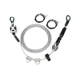 Ligne de vie horizontale temporaire à cable - 18,3 m