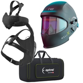Kit masque de soudage Helix Quattro avec ventilation assistée Swiss Air