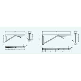 Console pliante EKMATIC laquée blanc