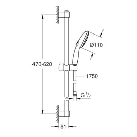 Combiné de douche Tempesta