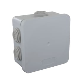 Boîte de dérivation étanche OPTIBOX 650°C clipsable - 100 x 100 x 52 mm - gris
