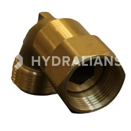 Coude mâle / femelle écrou tournant laiton