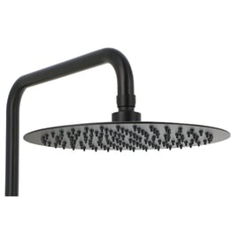 Colonne de douche Saône noire - mitigeur thermostatique