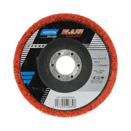 Disque abrasif appliqué BLAZE RAPID STRIP T27 - 125 x 12 x 22 mm - diamètre125 mm - Grain 1 (très gros)