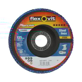 Disque à lamelles MEGA-LINE ROSE - Ø 125 mm - Grain 80