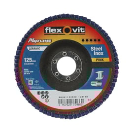 Disque à lamelles MEGA-LINE PINK - Ø 125 mm - Grain 40