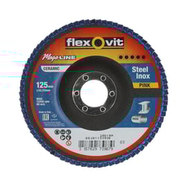 Disque à lamelles MEGA-LINE PINK - Ø 125 mm - Grain 60