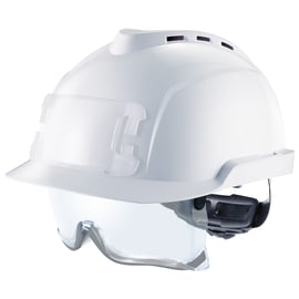 Casque de protection V-Gard® 930 ventilé avec porte-badge - blanc
