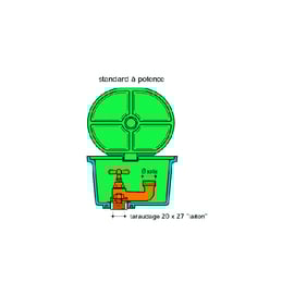 Bouche d'arrosage ovale