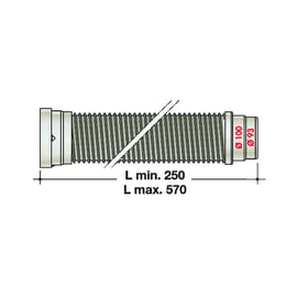 Pipe WC souple à mémoire de forme