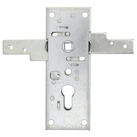 Serrure de porte de garage à fermeture horizontale 2 points pour cylindre européen