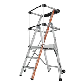 Plateforme RAPTOR avec garde corps sangle 3 marches hauteur de travail 2,7 mètres