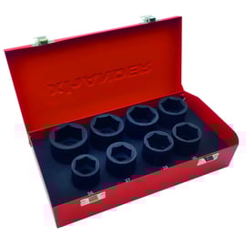 Coffret de douilles à impact 3/4" - 8 pièces - 6 pans