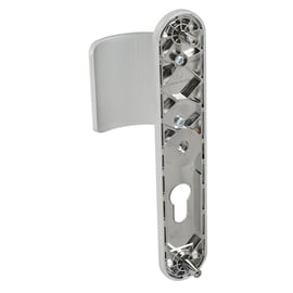 Ensemble palière sur grande plaque LOGIO argent clé I