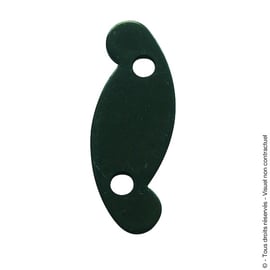 Contre-plaque pour arrêt de volet BLOC VOLET noir