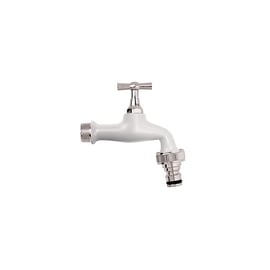 Robinet de jardin blanc 1/2"