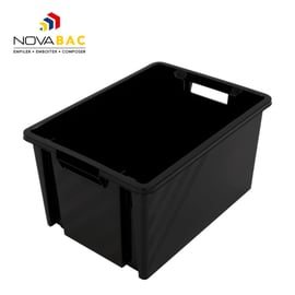 Bac de manutention NOVABAC noir - 10 L - 324 x 238 x 176 mm